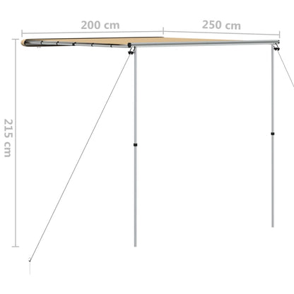 Camper & Caravan Awning 2x2.5x2.15 m Beige