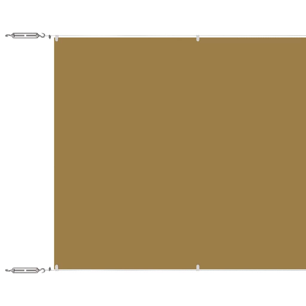 Vertical Awning Beige 140x1000 cm Oxford Fabric