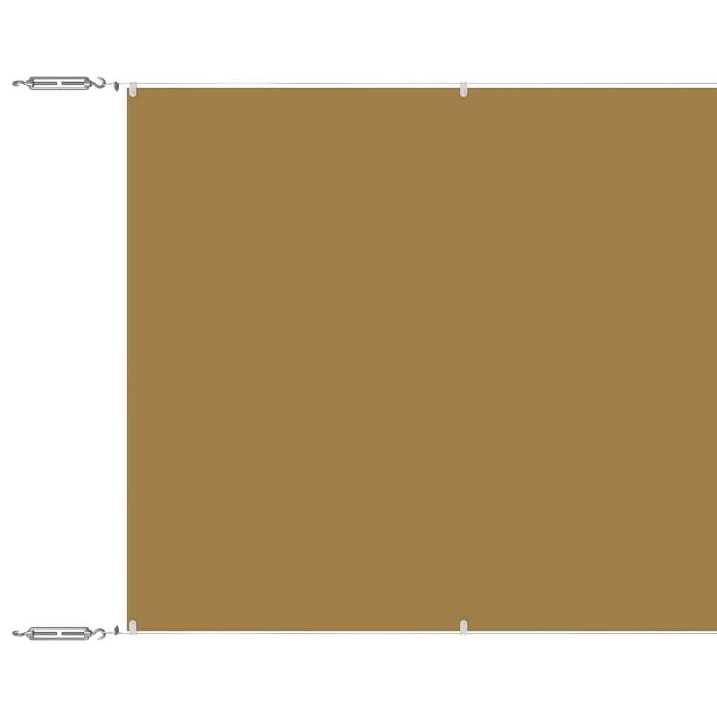 Vertical Awning Beige 140x1200 cm Oxford Fabric