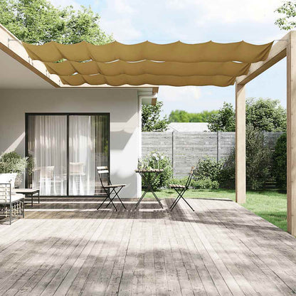 Vertical Awning Beige 140x1200 cm Oxford Fabric