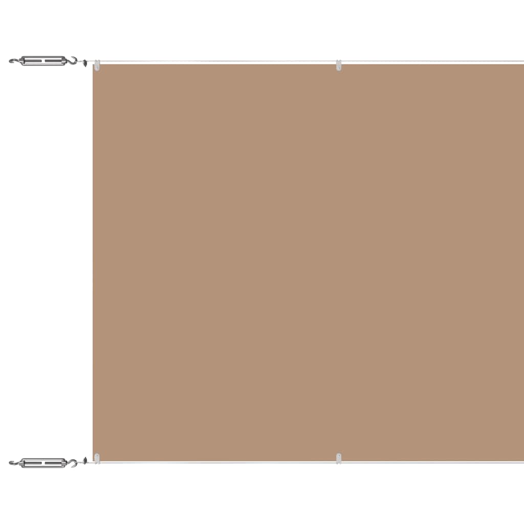 Vertical Awning Taupe 100x1000 cm Oxford Fabric