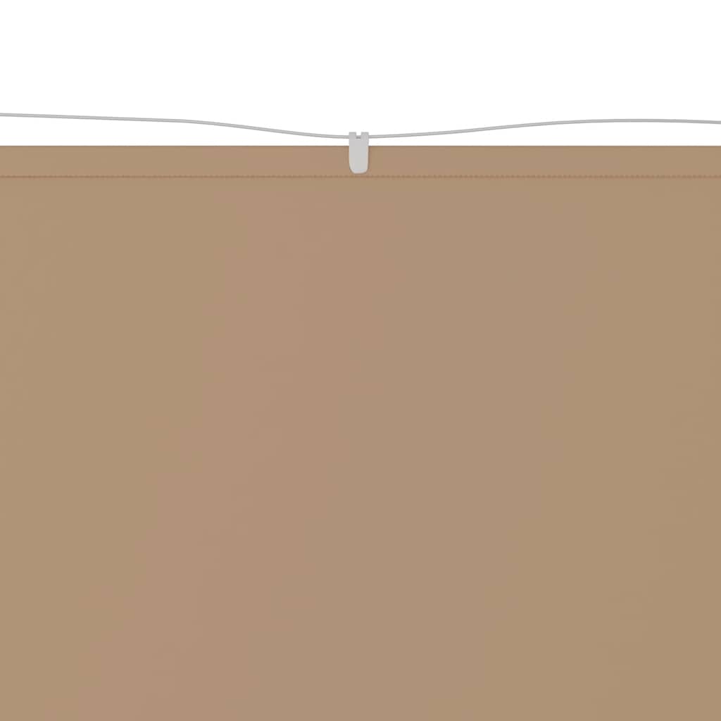 Vertical Awning Taupe 100x1000 cm Oxford Fabric
