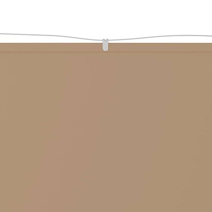 Vertical Awning Taupe 100x1000 cm Oxford Fabric