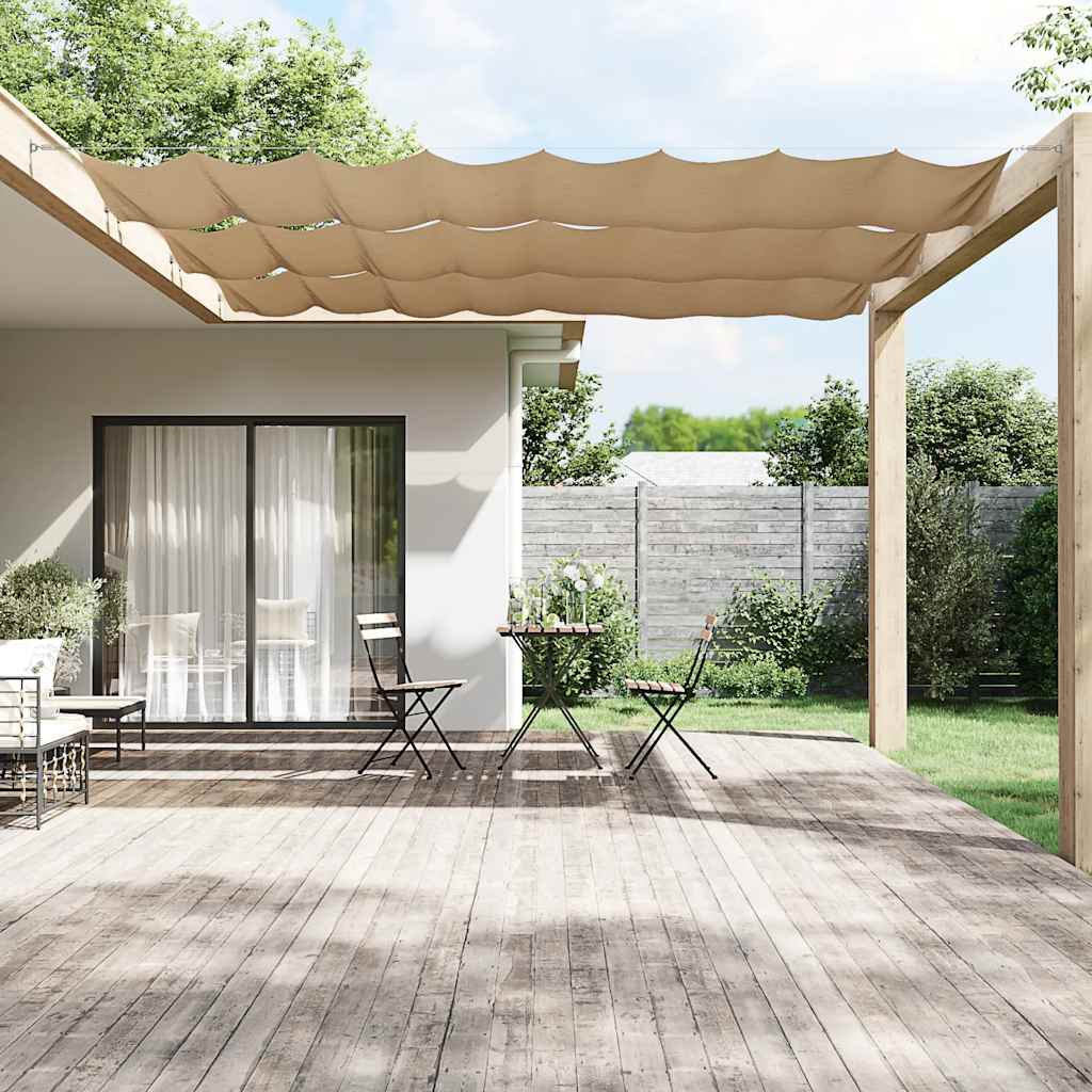 Vertical Awning Taupe 100x1000 cm Oxford Fabric