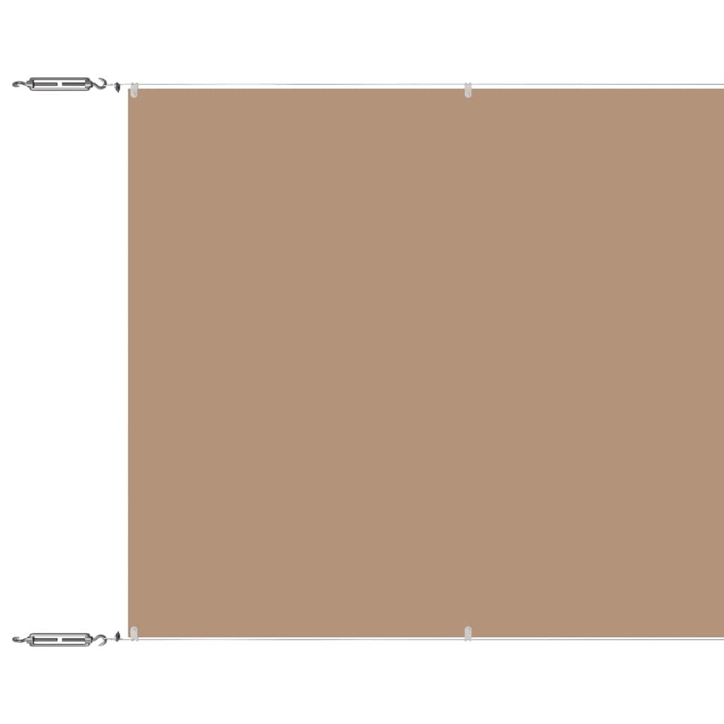 Vertical Awning Taupe 140x800 cm Oxford Fabric