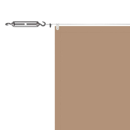 Vertical Awning Taupe 140x800 cm Oxford Fabric