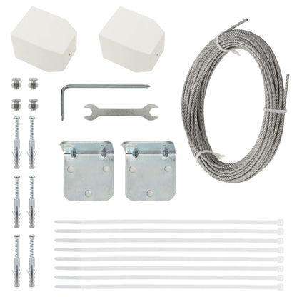 Balcony Screen Red 120x240 cm Oxford Fabric