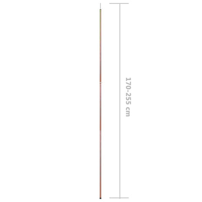 Telescopic Tent Pole with Length of 170-255 cm Galvanised Steel