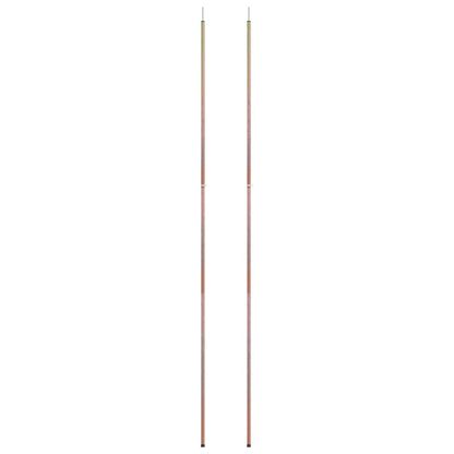 Telescopic Tent Poles with Length of 170-255 cm 2 pcs Galvanised Steel