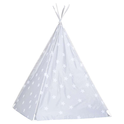Children Teepee Tent with Bag Polyester Grey 115x115x160 cm