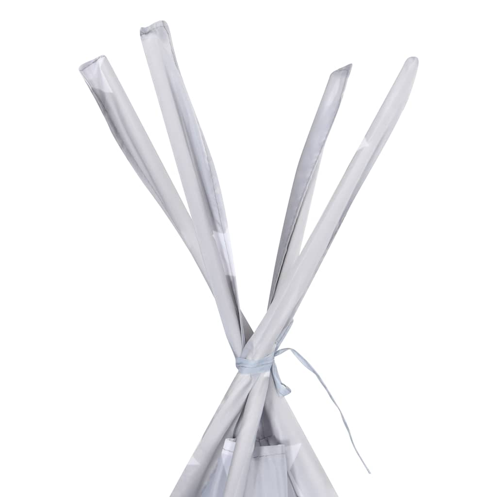 Children Teepee Tent with Bag Polyester Grey 115x115x160 cm