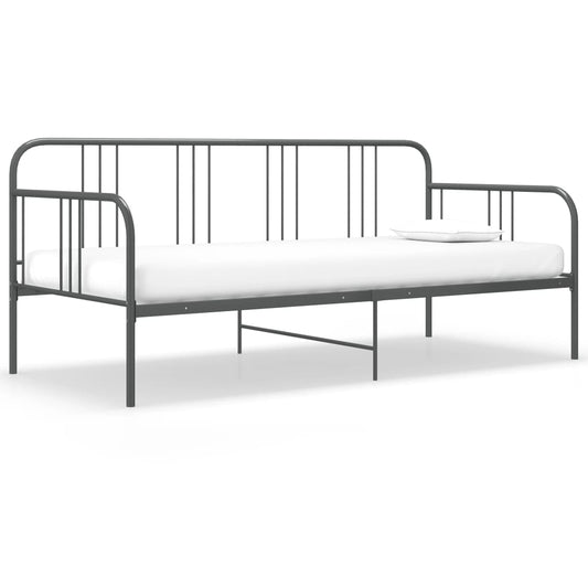 Sofa Bed Frame | Grey | Powder-coated metal | 90x200 cm