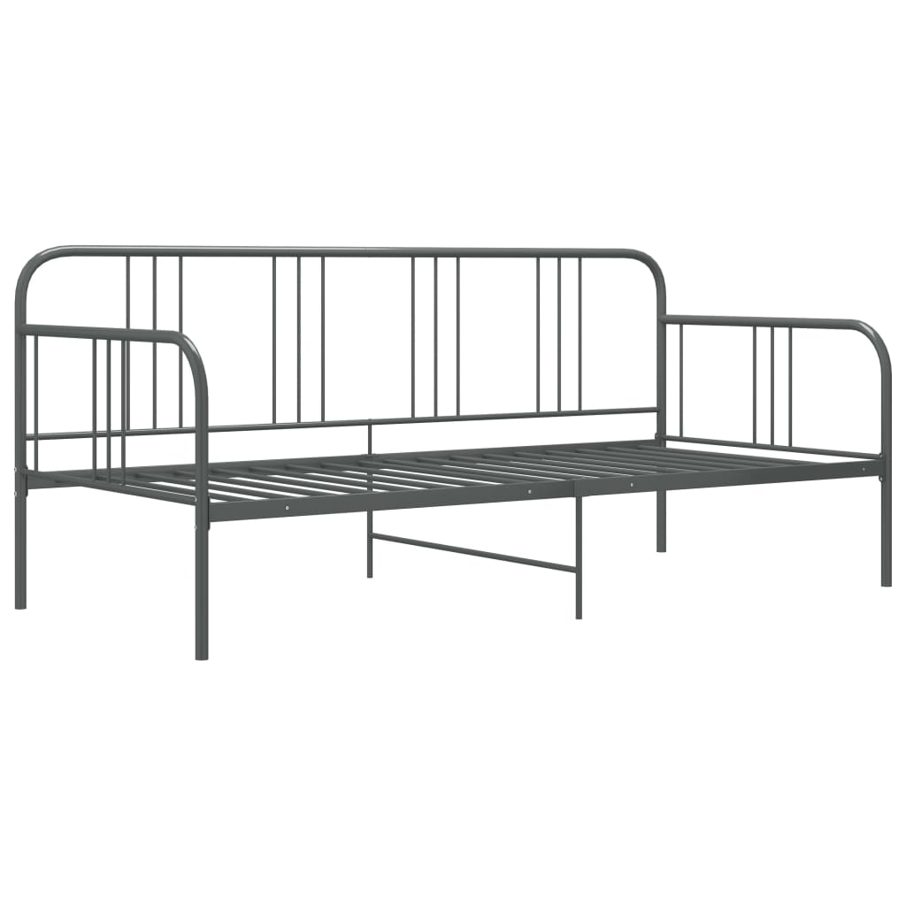 Sofa Bed Frame | Grey | Powder-coated metal | 90x200 cm