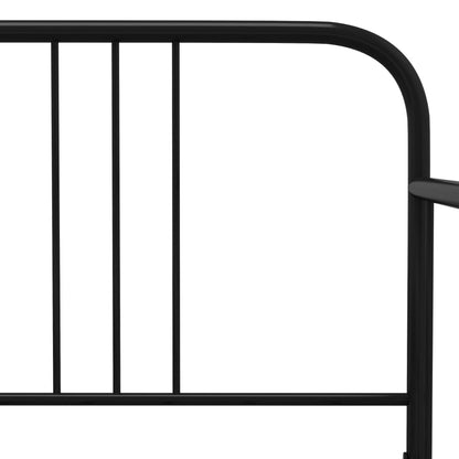 Sofa Bed Frame | Black | Powder-coated metal | 200 x 90 cm mattress size