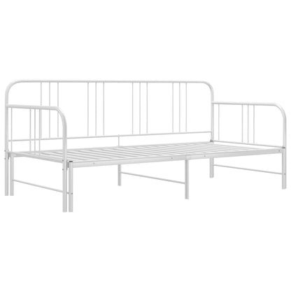 Sofa Bed Frame | White | Metal | 200 x 90 cm mattress needed