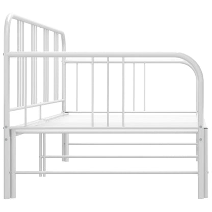 Sofa Bed Frame | White | Metal | 200 x 90 cm mattress needed
