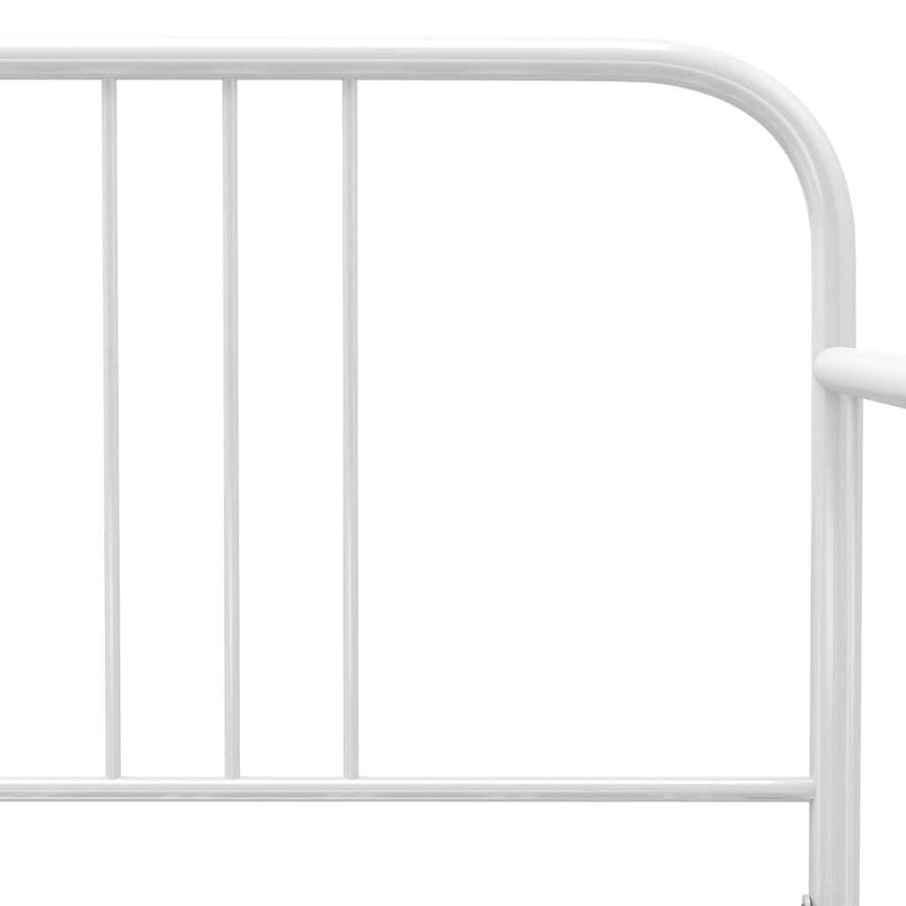 Sofa Bed Frame | White | Metal | 200 x 90 cm mattress needed