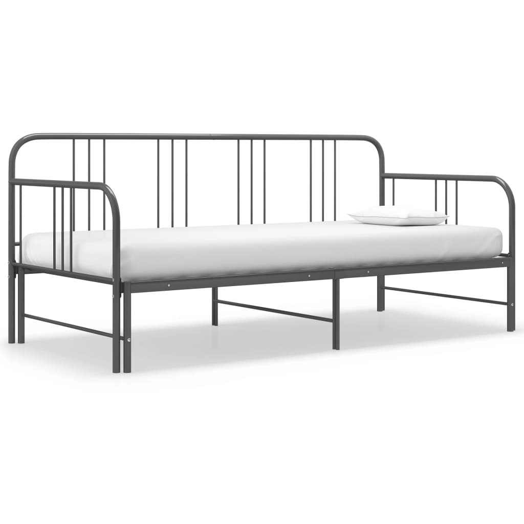 Sofa Bed Frame | Grey | Powder-coated metal | 90x200cm