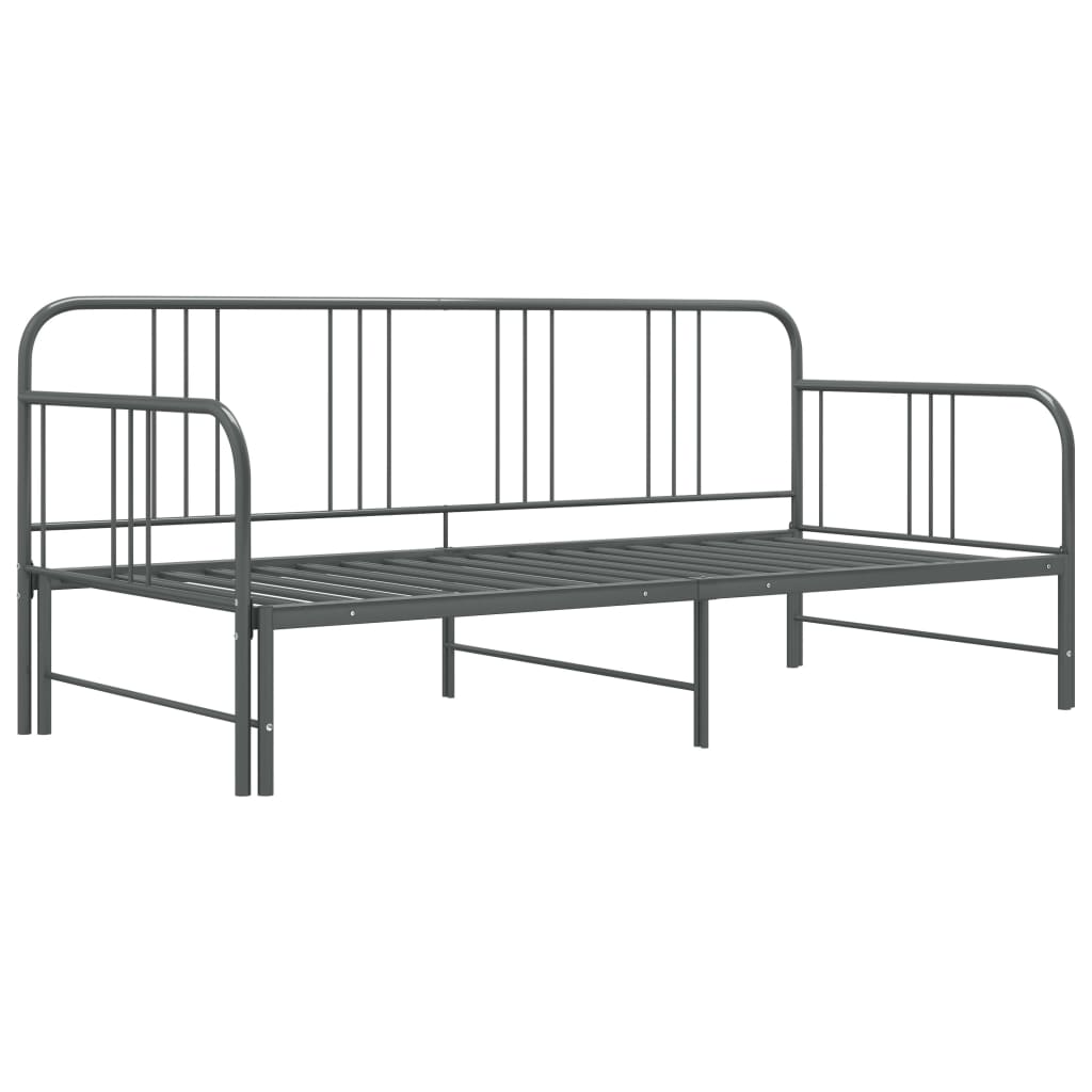 Sofa Bed Frame | Grey | Powder-coated metal | 90x200cm