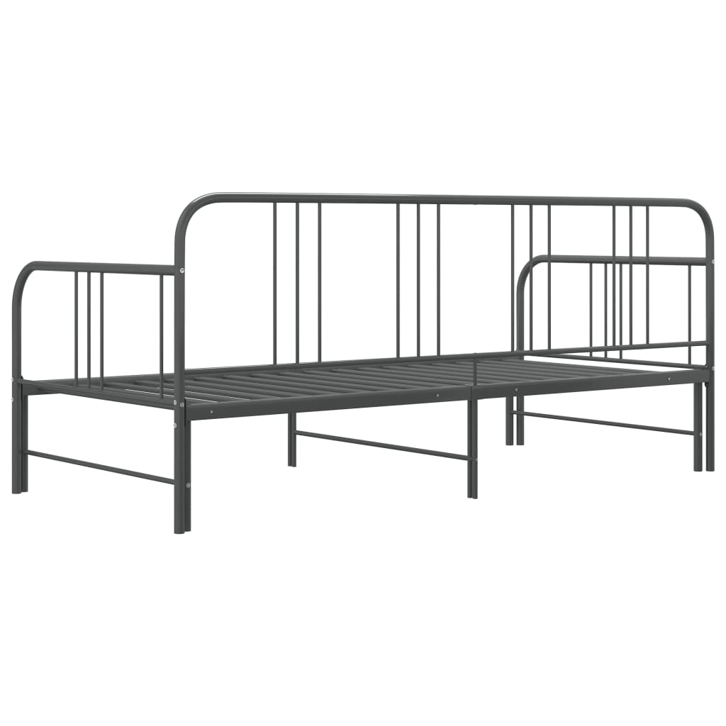 Sofa Bed Frame | Grey | Powder-coated metal | 90x200cm
