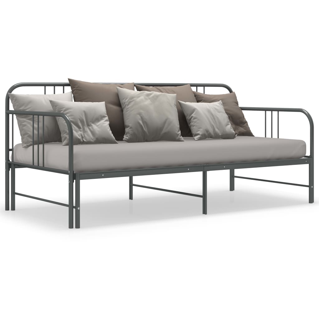 Sofa Bed Frame | Grey | Powder-coated metal | 90x200cm