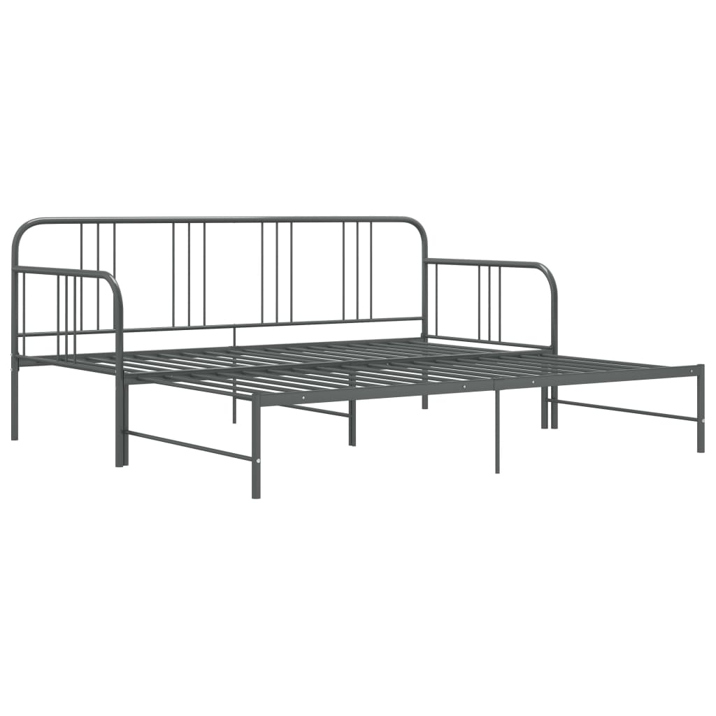 Sofa Bed Frame | Grey | Powder-coated metal | 90x200cm