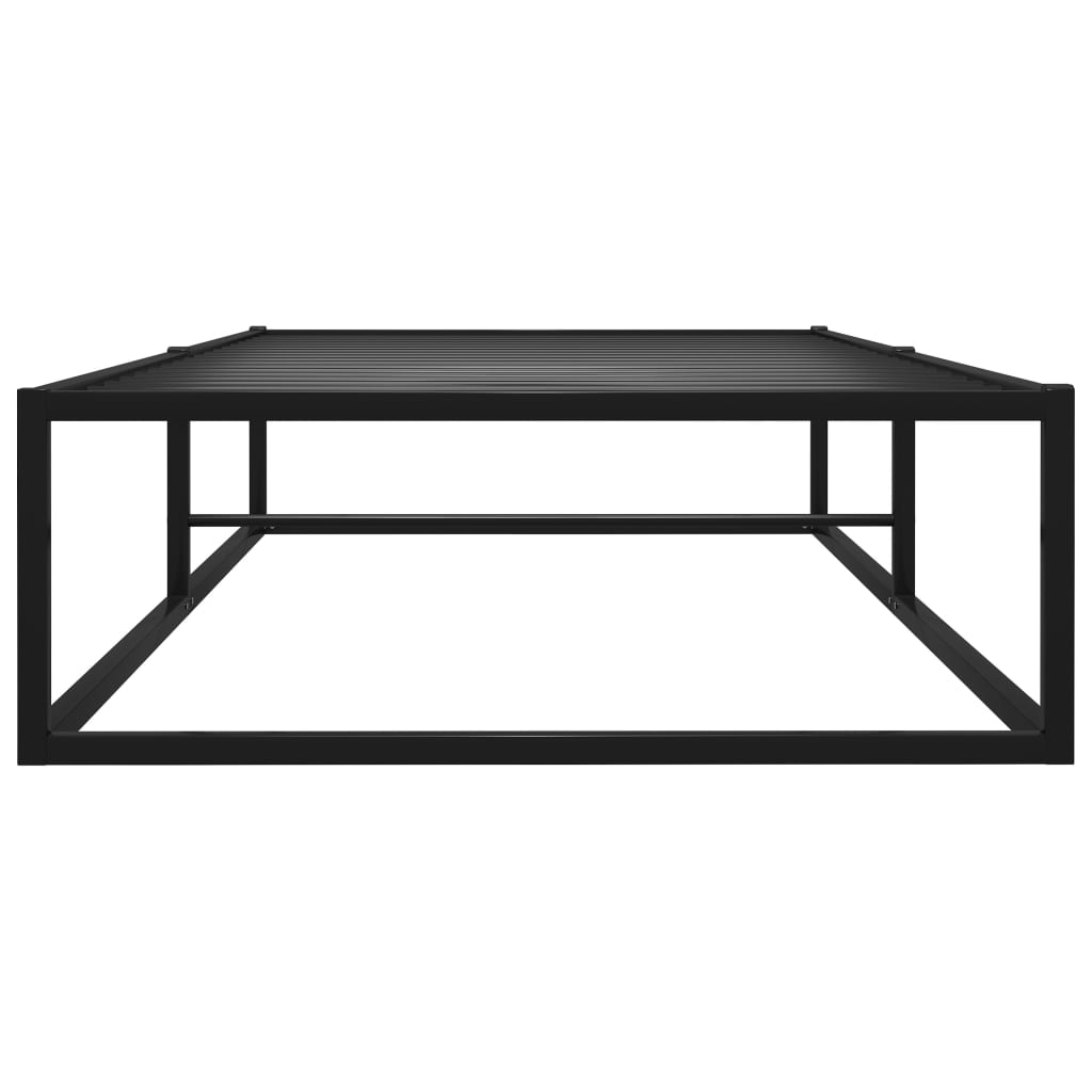 Bed Frame | Black | Powder-coated metal | Single | Durable | Bed Frame