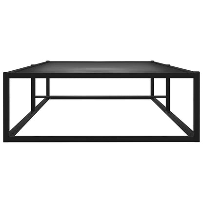 Bed Frame without Mattress Black Metal 90x200 cm
