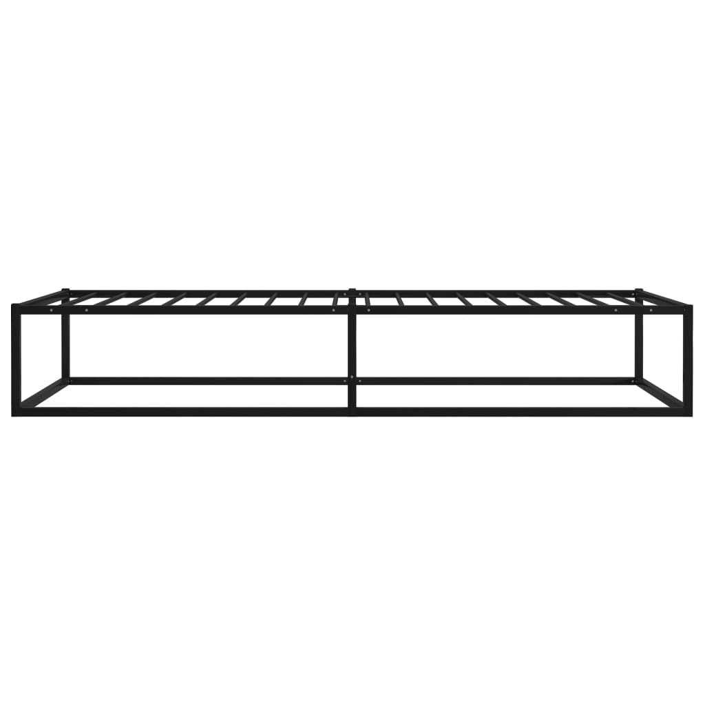 Bed Frame | Black | Powder-coated metal | Single | Durable | Bed Frame