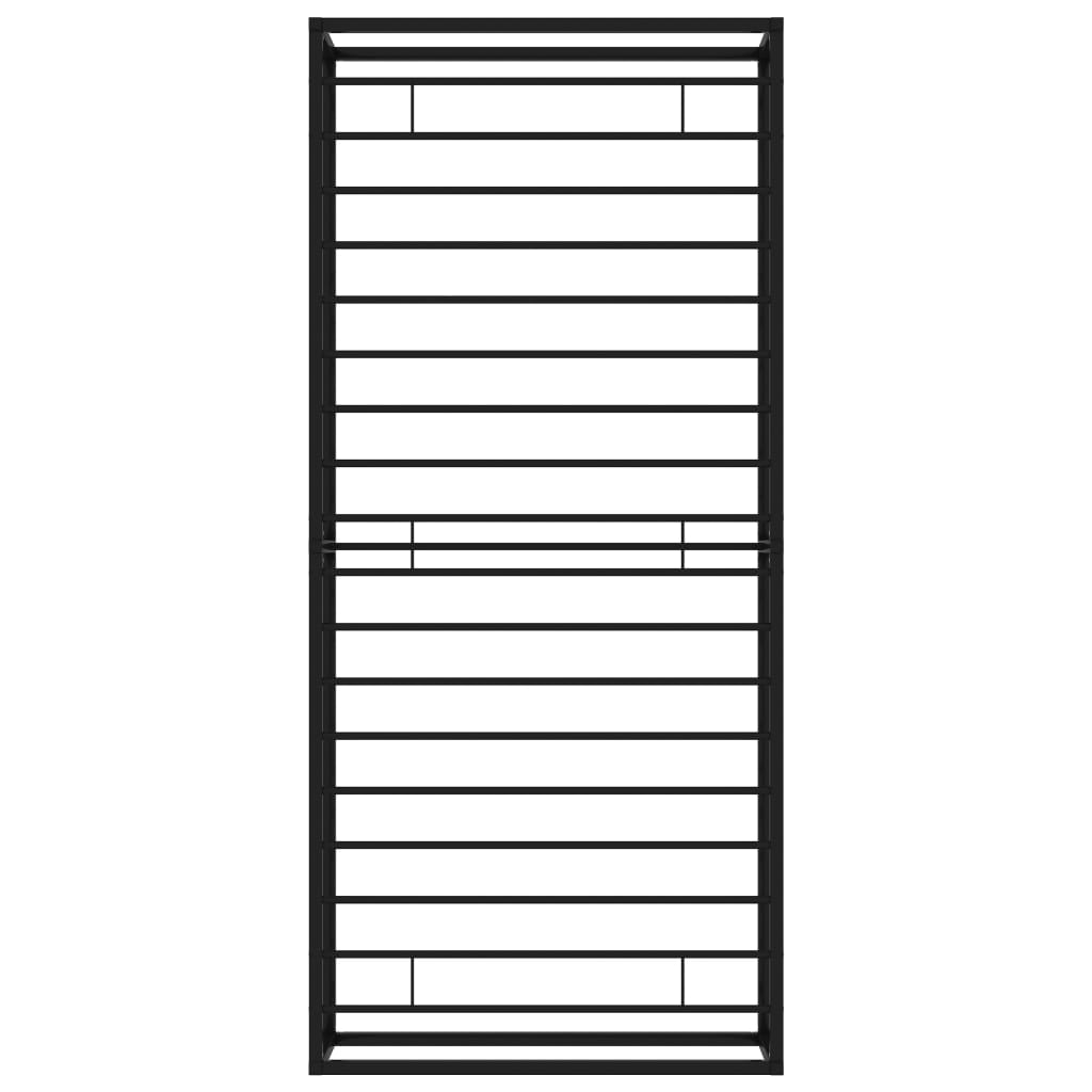 Bed Frame without Mattress Black Metal 90x200 cm