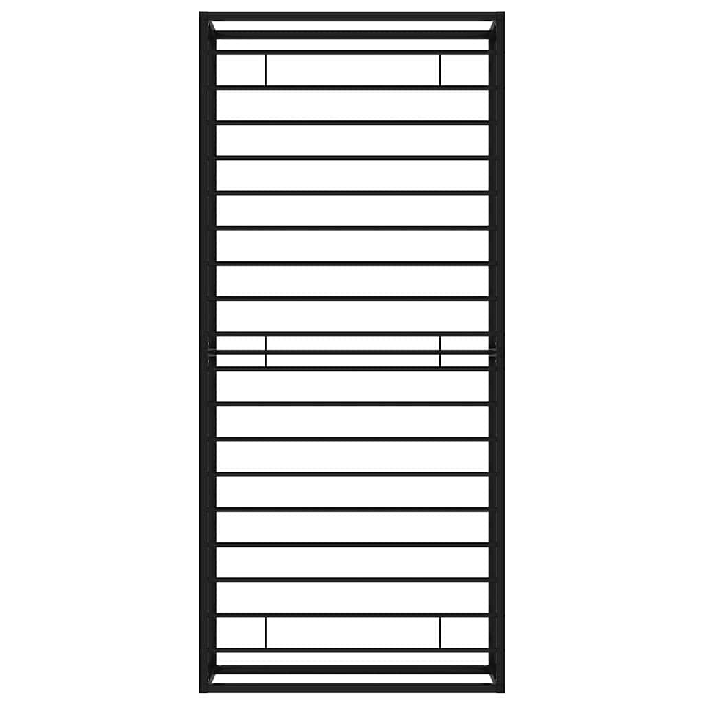 Bed Frame without Mattress Black Metal 100x200 cm