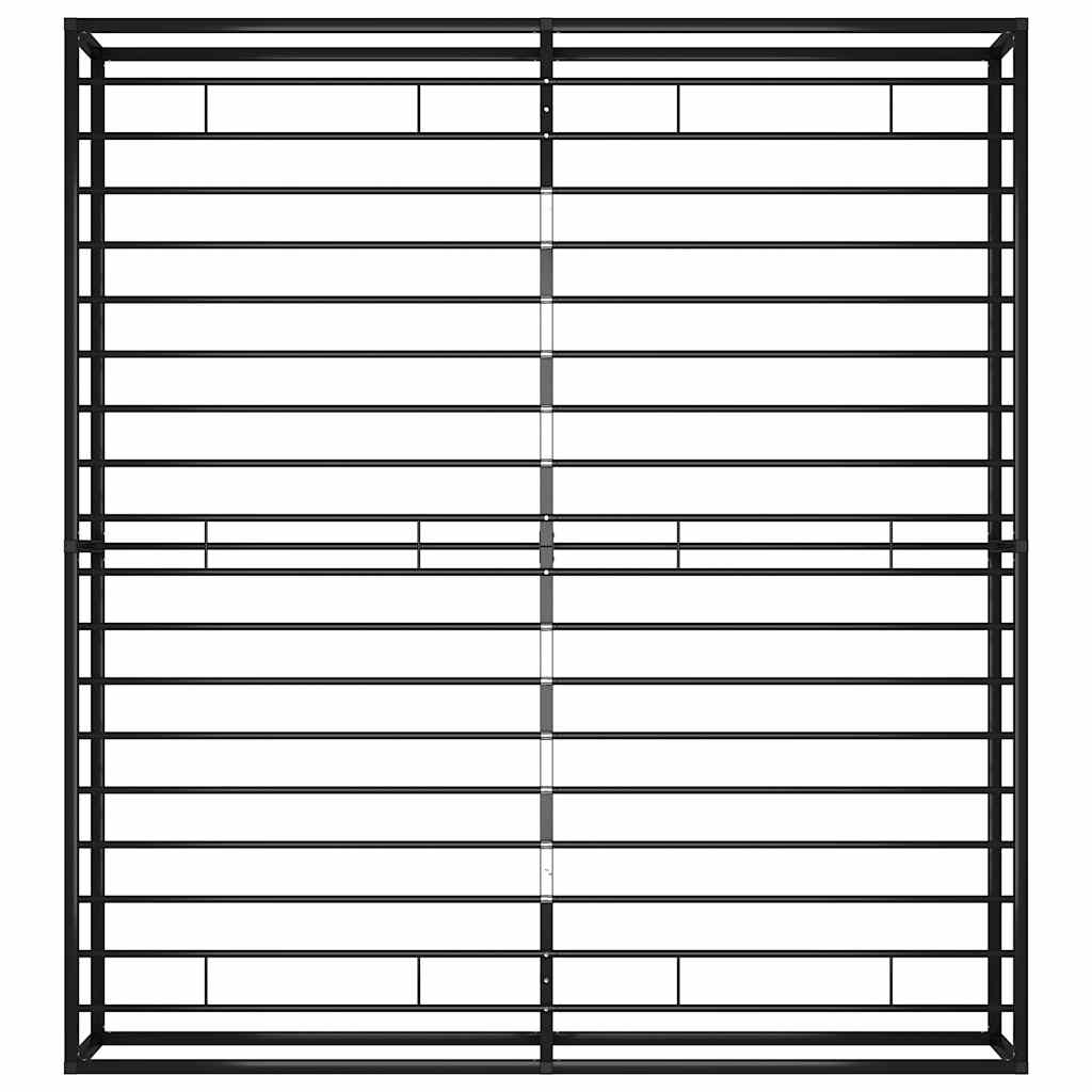Bed Frame | Black | Powder-coated metal | Double | Durable | Bed Frame