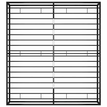 Bed Frame without Mattress Black Metal 160x200 cm