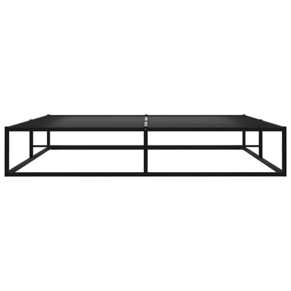 Bed Frame | Black | Powder-Coated Metal | Double | Sturdy | Bed Frame