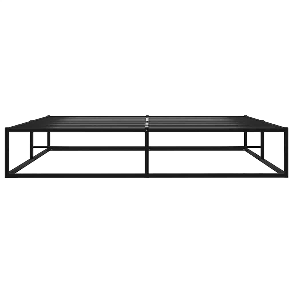 Bed Frame without Mattress Black Metal 200x200 cm