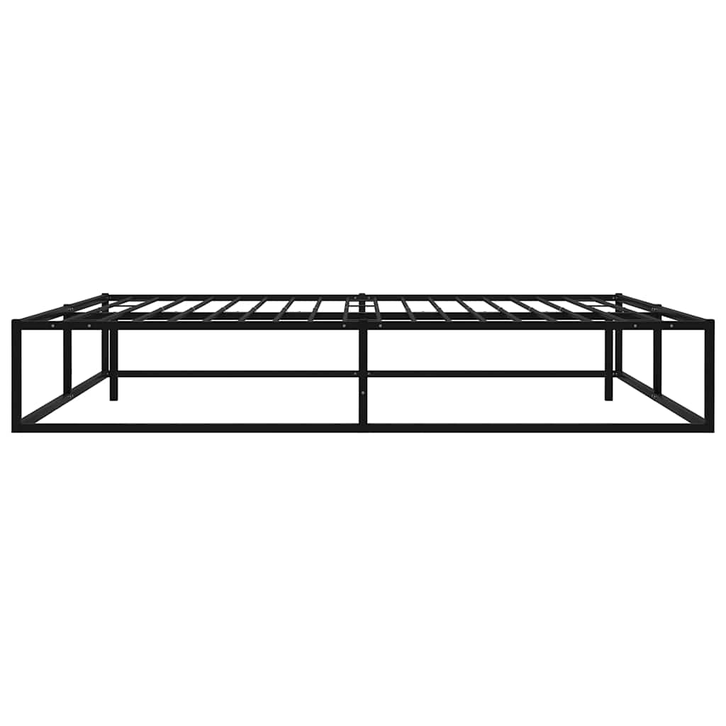 Bed Frame without Mattress Black Metal 200x200 cm