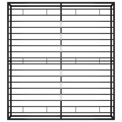Bed Frame | Black | Powder-Coated Metal | Double | Sturdy | Bed Frame
