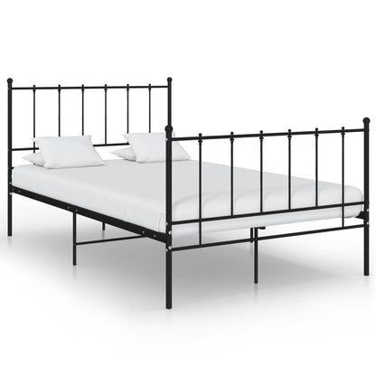 Bed Frame | Black | Powder-coated metal | Double | Durable | Bed Frame