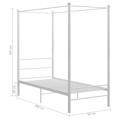 Bed Frame | White | Powder-coated metal | Single | Bed Frame