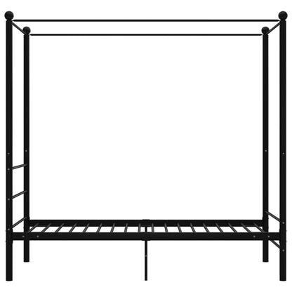 Bed Frame | Black | Powder-coated Metal | Single | Tough | Bed Frame