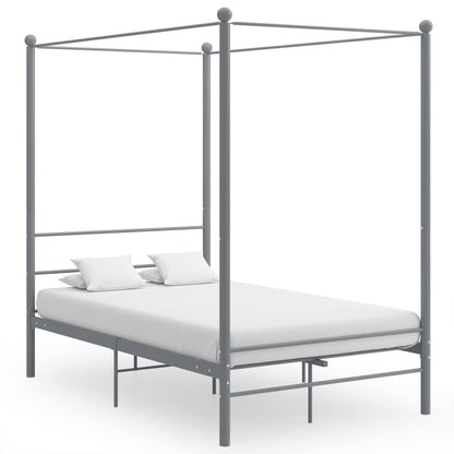 Bed Frame | Grey | Powder-coated metal | Double | Durable | Bed Frame