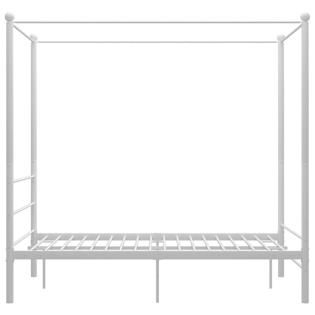 Bed Frame | White | Powder-coated metal | 140 x 200 cm | Bed Frame