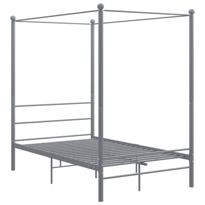 Bed Frame | Grey | Powder-coated metal | 140x200 cm | Bed Frame