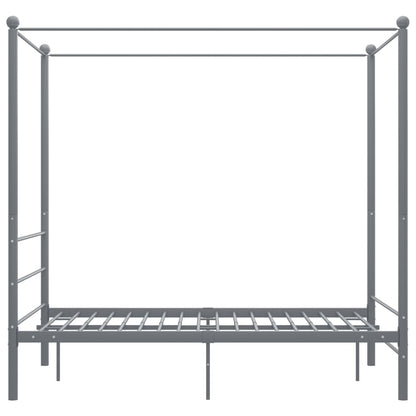 Bed Frame | Grey | Powder-coated metal | 140x200 cm | Bed Frame