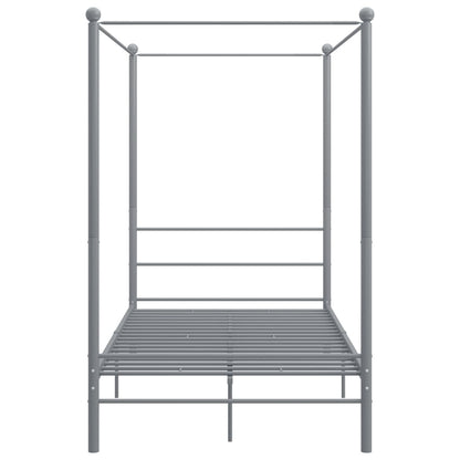 Bed Frame | Grey | Powder-coated metal | 140x200 cm | Bed Frame