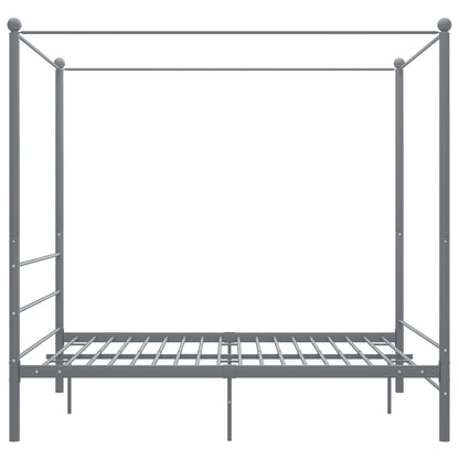 Bed Frame | Grey | Powder-coated metal | Double | Classic/Traditional