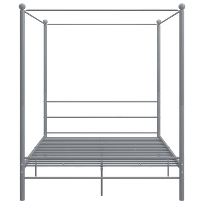 Bed Frame | Grey | Powder-coated metal | Double | Classic/Traditional