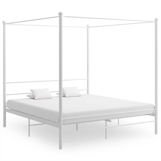 Bed Frame | White | Powder-coated metal | Super King
