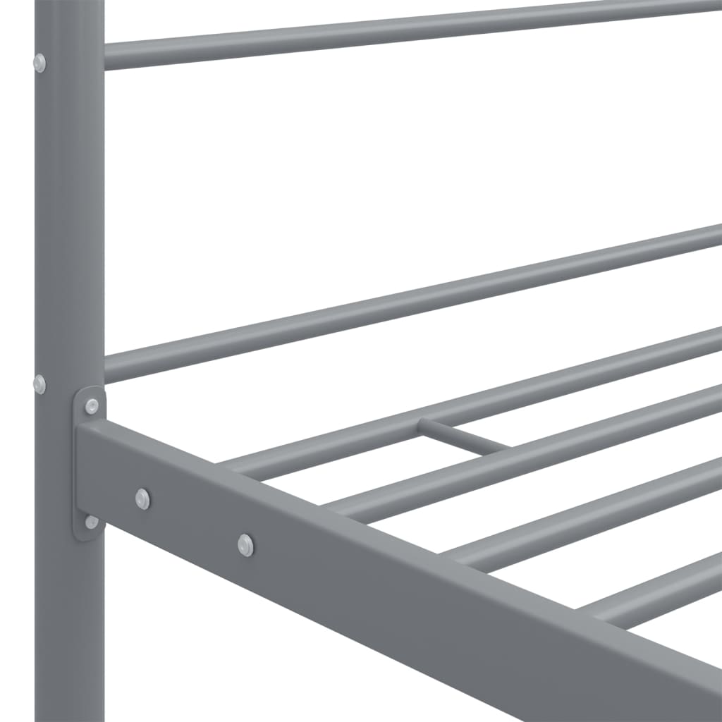 Bed Frame | Grey | Powder-coated metal | Super King | Durable | Bed Frame