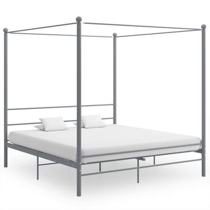 Bed Frame | Grey | Powder-coated metal